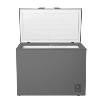 HISENSE CHEST FREEZER 297L GREY GLASS SLIDE FC297SH