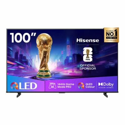 HISENSE 100 QLED MINI-LED 144HZ WITH SUBWOOFER 100Q7Q
