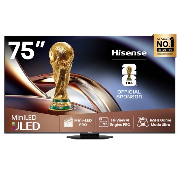 HISENSE 75 ULED MINI-LED AI ENGINE PRO 165HZ U8Q 75U8Q