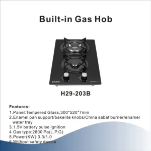 BOLESI BUILT-IN GAS STOVE H29-203B