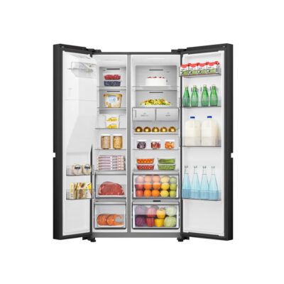 HISENSE FRIDGE 628L SIDE BY SIDE WATER DISPENSER ICE MAKER BLACK REF628DR