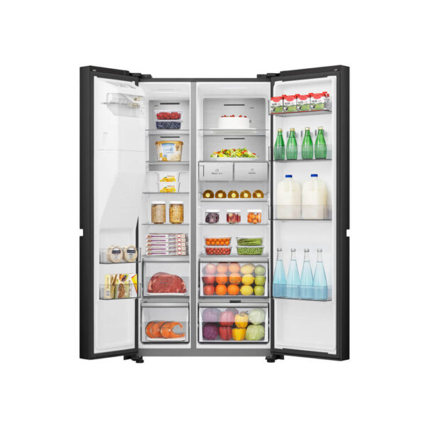 HISENSE FRIDGE 628L SIDE BY SIDE WATER DISPENSER ICE MAKER BLACK REF628DR